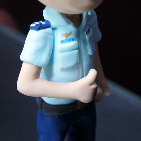 藍色襯衫男士公仔-006
