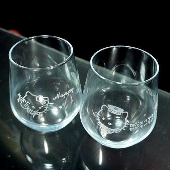 玻璃酒杯雕刻-002