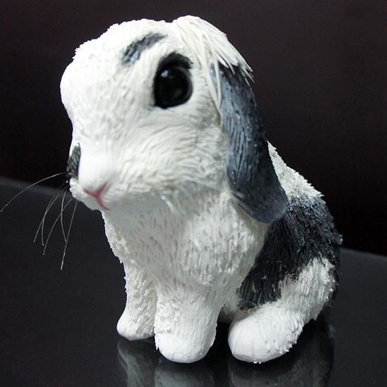 花斑兔子寵物公仔-001