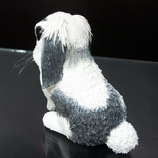 花斑兔子寵物公仔-007