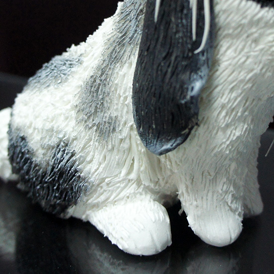 花斑兔子寵物公仔-004