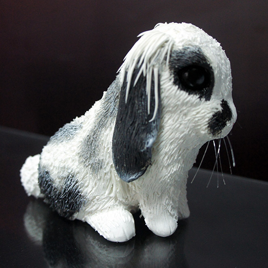 花斑兔子寵物公仔-003