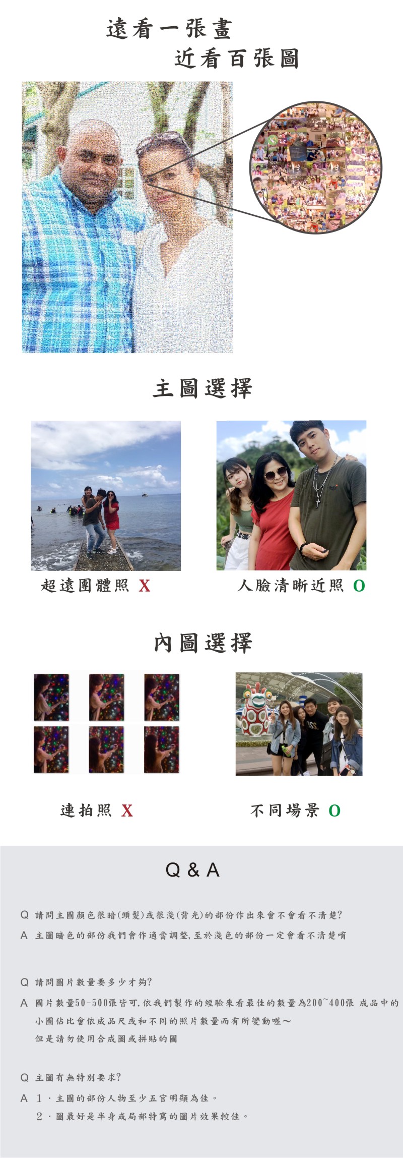 搜點子蒙太奇注意事項
